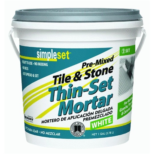 [BRSWIYYIDEBRMFD2] Custom STTSW1 1-Gallon SimpleSet Premium Thin-Set Mortar, White